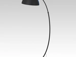 the arc black floor lamp 3D Model