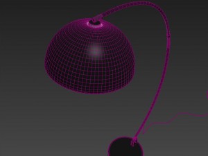 the arc black floor lamp 3D 모델