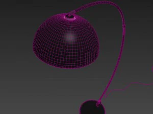 the arc black floor lamp 3D Model