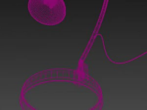 the arc black floor lamp 3D Model