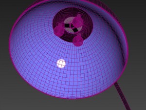 the arc black floor lamp 3D 모델