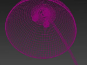 the arc black floor lamp 3D Model