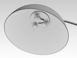 the arc black floor lamp 3D 모델