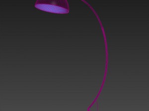 the arc black floor lamp 3D 모델