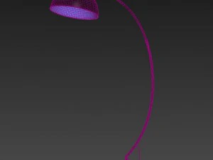 the arc black floor lamp 3D Model