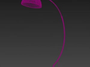 the arc black floor lamp 3D Model
