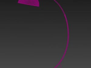 the arc black floor lamp 3D Model