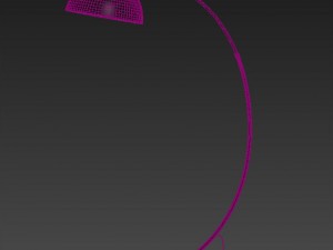 the arc black floor lamp 3D 모델