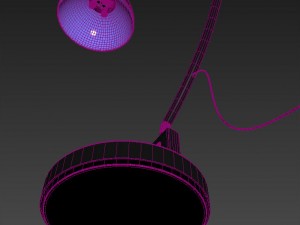 the arc black floor lamp 3D 모델