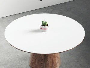 winston dining table sandro walnut veneer 63 inch - 1600mm 3D Model