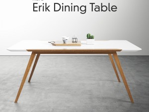 kure erik dining table ash wood 3D 모델