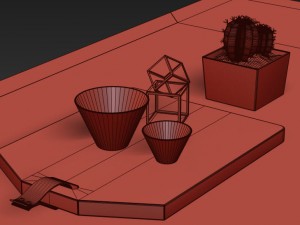 kure erik dining table ash wood Modèle 3D