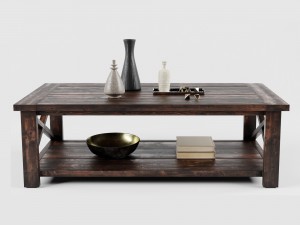 ana white rustic x coffee table 3D-Modell