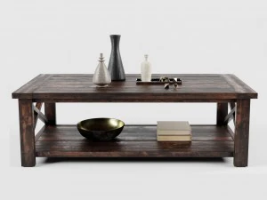 ana white rustic x coffee table 3D Model