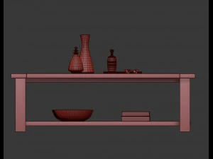 ana white rustic x coffee table 3D Model