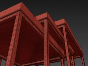 taiga oak nesting table 3D Model