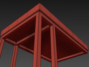taiga oak nesting table 3D Модель