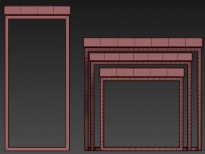 taiga oak nesting table 3D Модель