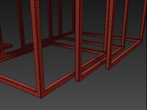 taiga oak nesting table 3D Модель