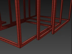 taiga oak nesting table 3D Model