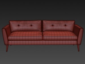 bryght emil quartz sofa 3D Модель