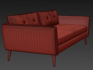 bryght emil quartz sofa 3D Модель