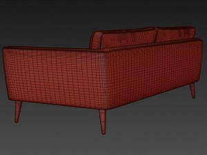 bryght emil quartz sofa 3D Модель