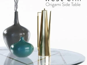 western elm origami table 30 inches 3D Model