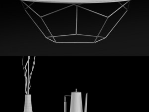 western elm origami table 30 inches 3D Model