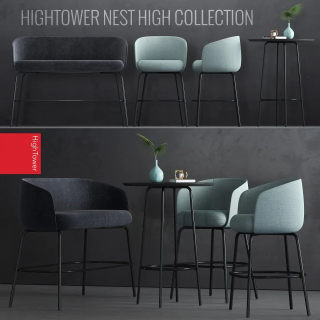 hightower high nest set 3D Model .c4d .max .obj .3ds .fbx .stl .blend