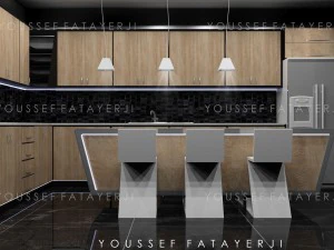 モダンなキッチン 3Dモデル