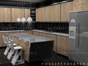 modern kitchen 3D Model