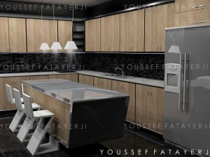 modern kitchen 3D Model