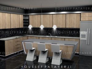 modern kitchen 3D Model