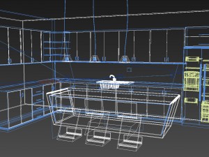 modern kitchen 3D Model