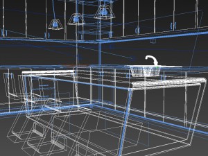 modern kitchen 3D Model