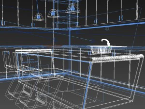modern kitchen 3D Model