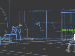 futuristic bedroom Modello 3D