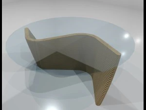 पैरामीट्रिक टेबल डिजाइन 3D मॉडल