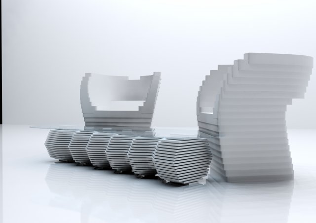 parametric chair design 3D Model .c4d .max .obj .3ds .fbx .stl .blend 