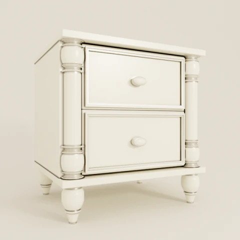 bedside table 3D Model .c4d .max .obj .3ds .fbx .stl .blend 