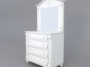 dresser and mirror 3D Model