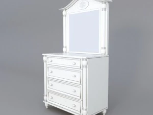 şifonyer ve ayna 3D Model