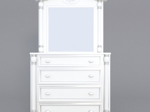 dresser and mirror Modelo 3D