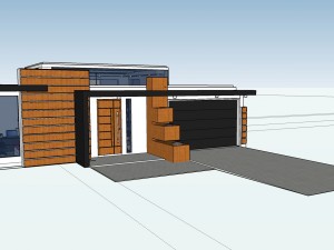 modern house-vila Modello 3D