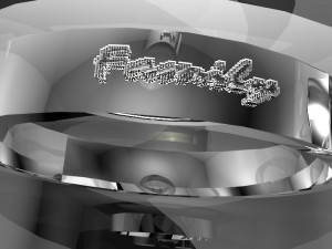 rings with scripts family friendship peace your name 3D Model