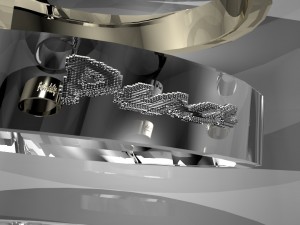 rings with scripts family friendship peace your name Modèle 3D