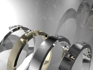 rings with scripts family friendship peace your name Modèle 3D