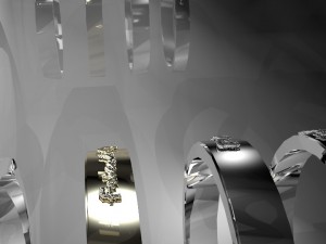 rings with scripts family friendship peace your name Modèle 3D