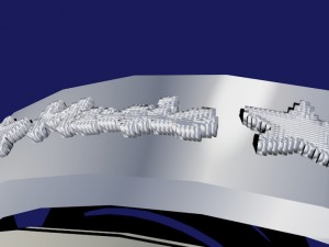 set of rings with scripts music my music your name 3D 模型